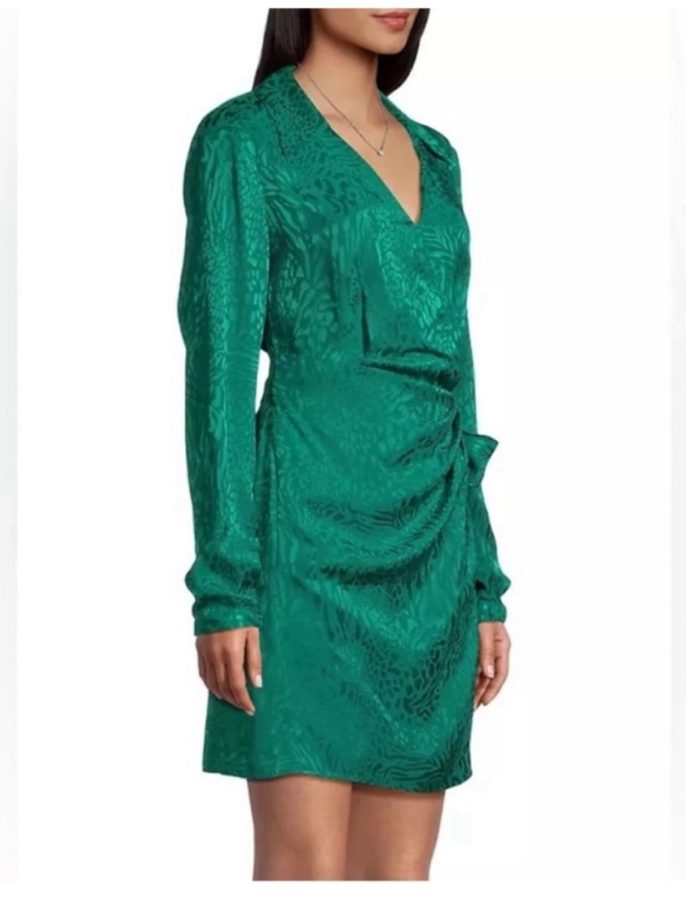 Lilly Pulitzer Teal Green Long Sleeve Wrap Dress